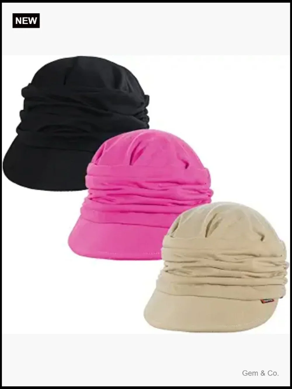 Women Newsboy Soft Cotton Cabbie Cap Hat Painter Visor Beret Stretchy